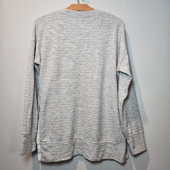 Aerie Knit Sweatshirt Oversized XS Cozy Heather Gray - Picture 5 of 7
